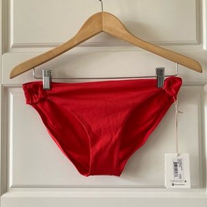 Carve Designs Laguna Bikini Bottom Rosella Red Size M